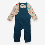 Dungaree blue and T-shirt long sleeves volcanos