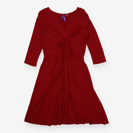 Seraphine deep red maternity dress