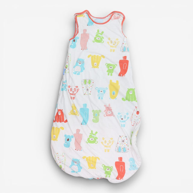 Sleeping bag white bears orange edging 2.5tog