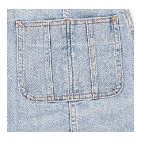 Dungarees Light Blue Wash Denim Tapered Leg