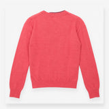 V Neck Cardigan Cashmere Blend Knitted Pink