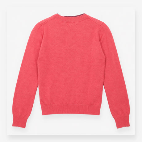 V Neck Cardigan Cashmere Blend Knitted Pink