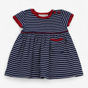 Dress Jersey Navy with White Stripe and Red Trim