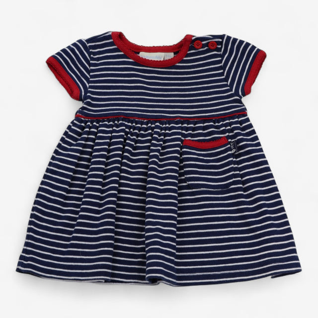 Dress Jersey Navy with White Stripe and Red Trim