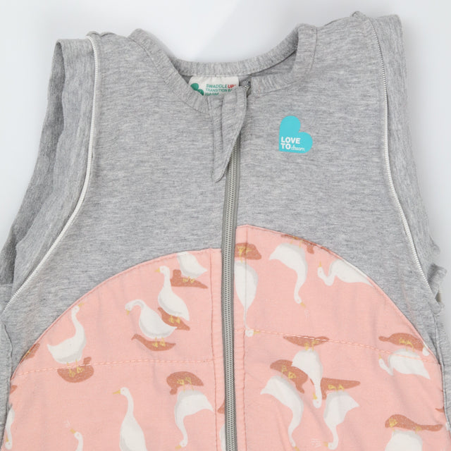 Swaddle bag pink geese