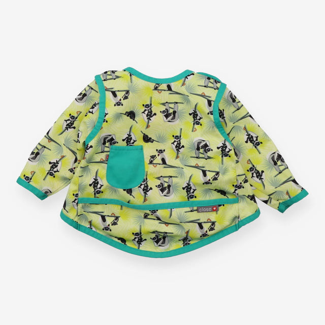 Green lemur coverall bib