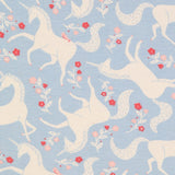 Blue nighty with white unicorns