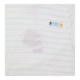 Top Embroidered Breton Stripe T-Shirt Crew Neck Wh