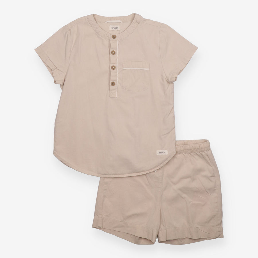 Pyjamas shorties stone 