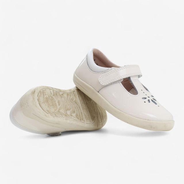 Puzzle Shoe White Patent