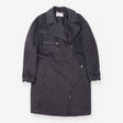 Coat Charcoal Wool Cashmere Fur Skull Motif Longli