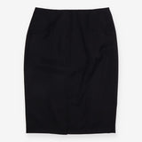 Black Tailored Pencil Skirt Smart Workwear O