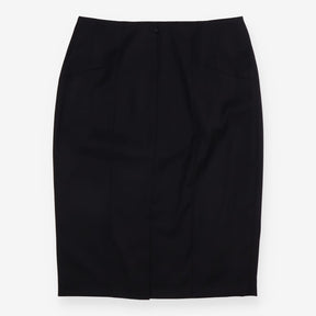 Black Tailored Pencil Skirt Smart Workwear O