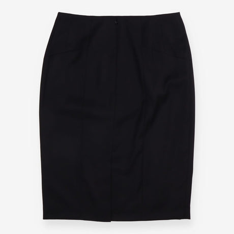 Black Tailored Pencil Skirt Smart Workwear O