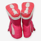 Pink snow boots