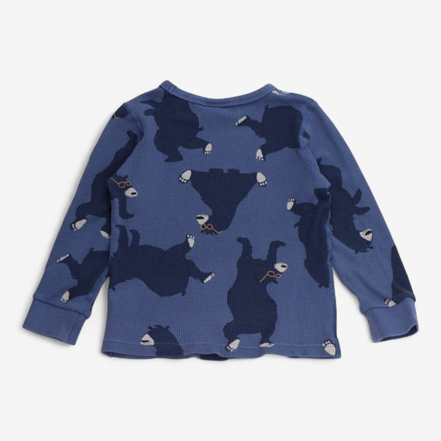 T-shirt Waffle Long Sleeve Dancing Bears
