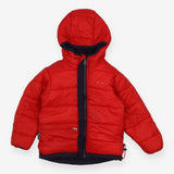 Puffer coat reversible navy blue red weather proof