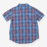 Shirt SS blue check anchors