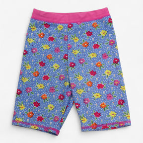 Swim Shorts Long Pink and Purple Floral
