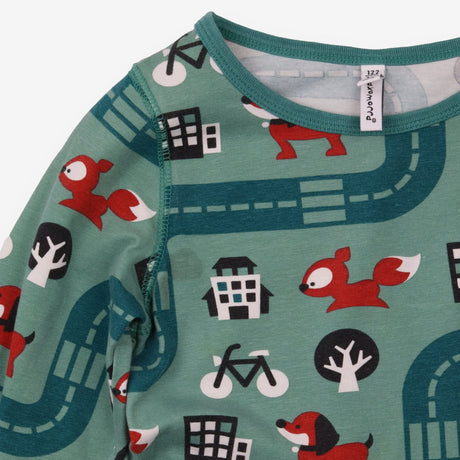 Dress Green street fox dog and friends