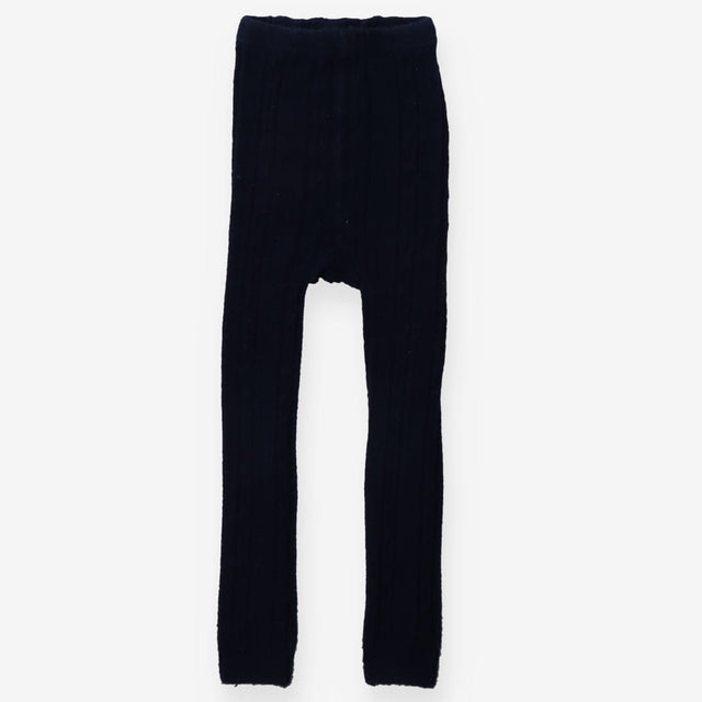 Navy Knit Leggings 