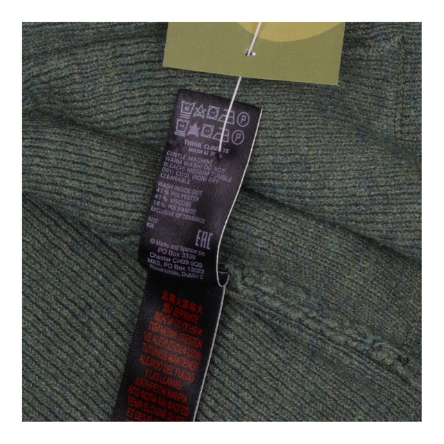 Longline Cardigan Sage Green Open Front Pockets