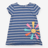 Dress Jersey Blue Stripe with Rainbow Sun