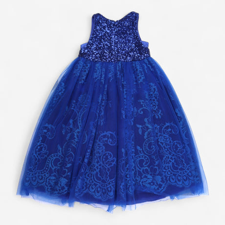 Blue Sequin Party Dress