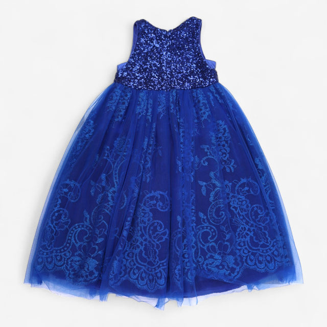 Blue Sequin Party Dress
