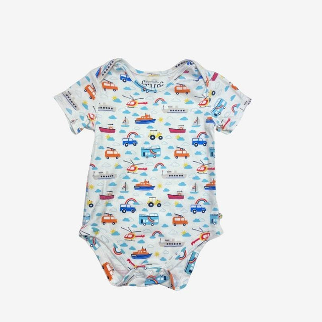 White vehicles SS Bodysuit