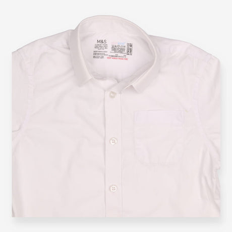 School Shirts Short Sleeve White 3 Pack