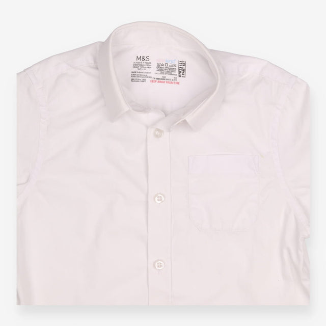 School Shirts Short Sleeve White 3 Pack