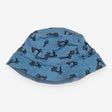 Bucket hat reversible blue mopeds