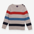 Grey Striped Knit Jumper