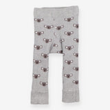Leggings knit grey koala print