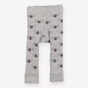 Leggings knit grey koala print