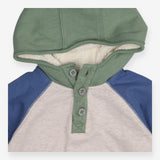 Hoodie grey and blue tractor