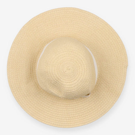Sunhat Straw White Bow Tied