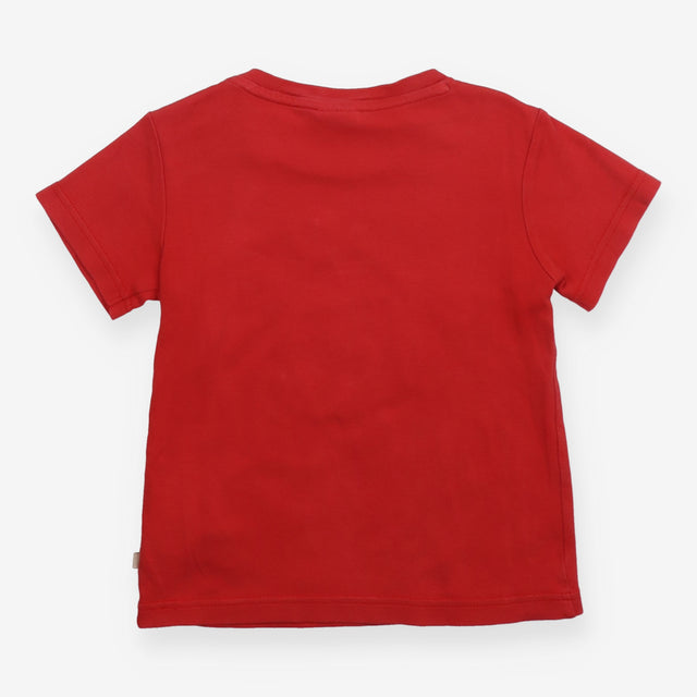 T-Shirt Short Sleeve Red with Rainbow Hermit Crab 