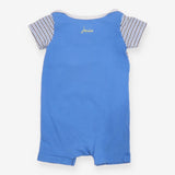 Romper Blue Striped Whale and Fish Friends