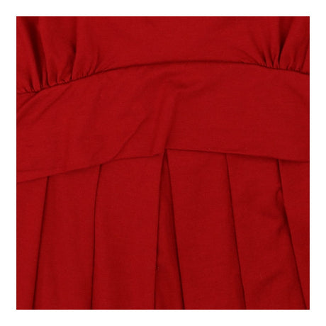 Red maternity/nursing dress mid length sleeves
