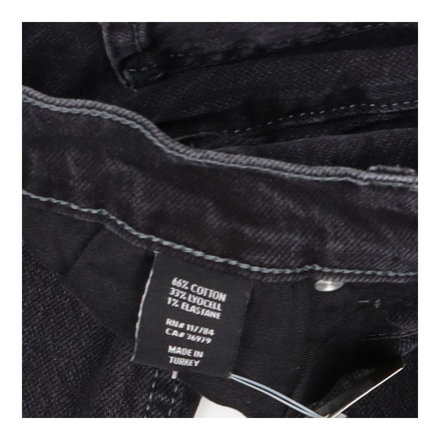 Topanga High-Rise Straight Leg Jeans in Washed Bla