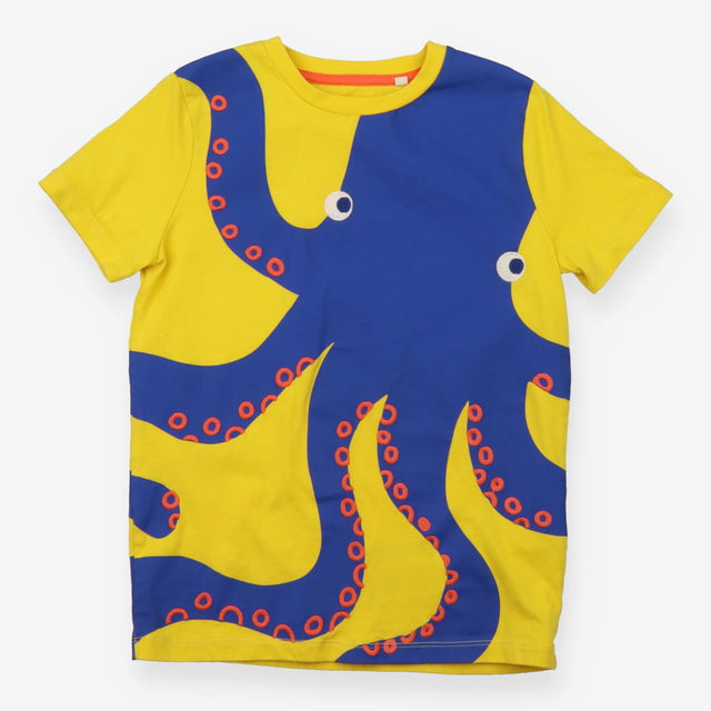T-shirt Yellow and Blue Octopus
