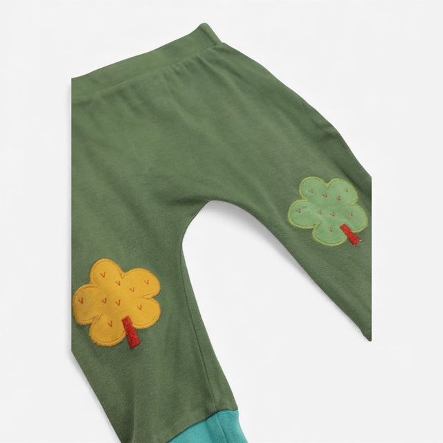 Joggers Green Tree Print