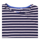 Top Navy Pink Stripe Short Sleeve Cotton T-Shirt