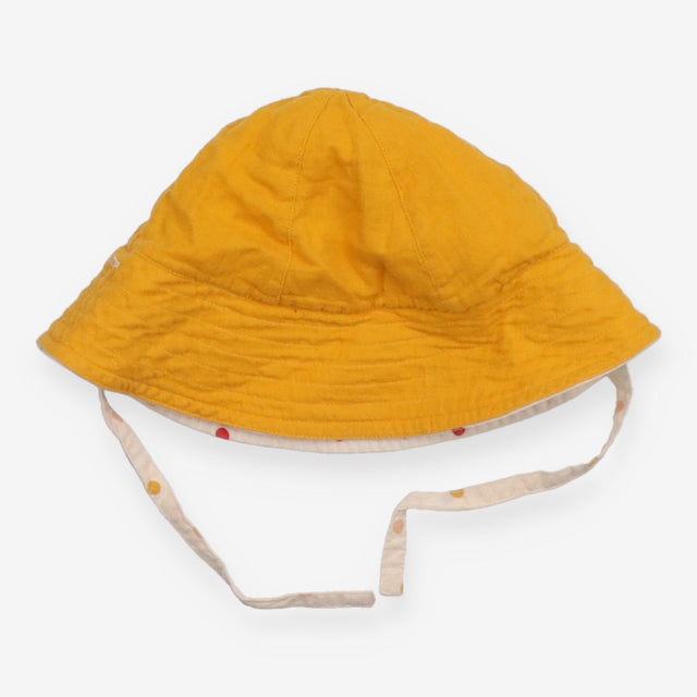 Reversible sunhat yellow and cream with rainbow do