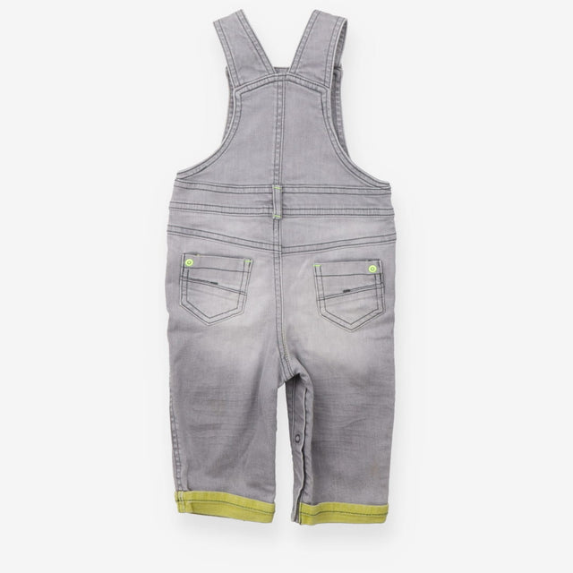 Dungaree Denim Grey with Neon Green Detail