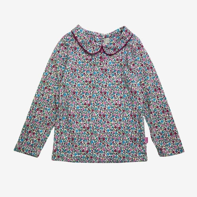 Peter pan collar ditsy tee