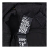 Shirt Dress Black Crinkle Short Sleeve Button Fron