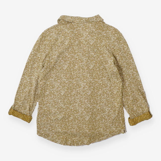White Stuff Olive Green Ivory Leopard Print Shirt